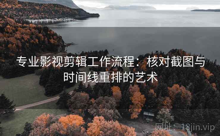 专业影视剪辑工作流程：核对截图与时间线重排的艺术