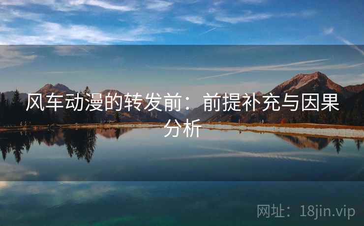 风车动漫的转发前:前提补充与因果分析 风车动漫的转发前:前提补充与因果分析